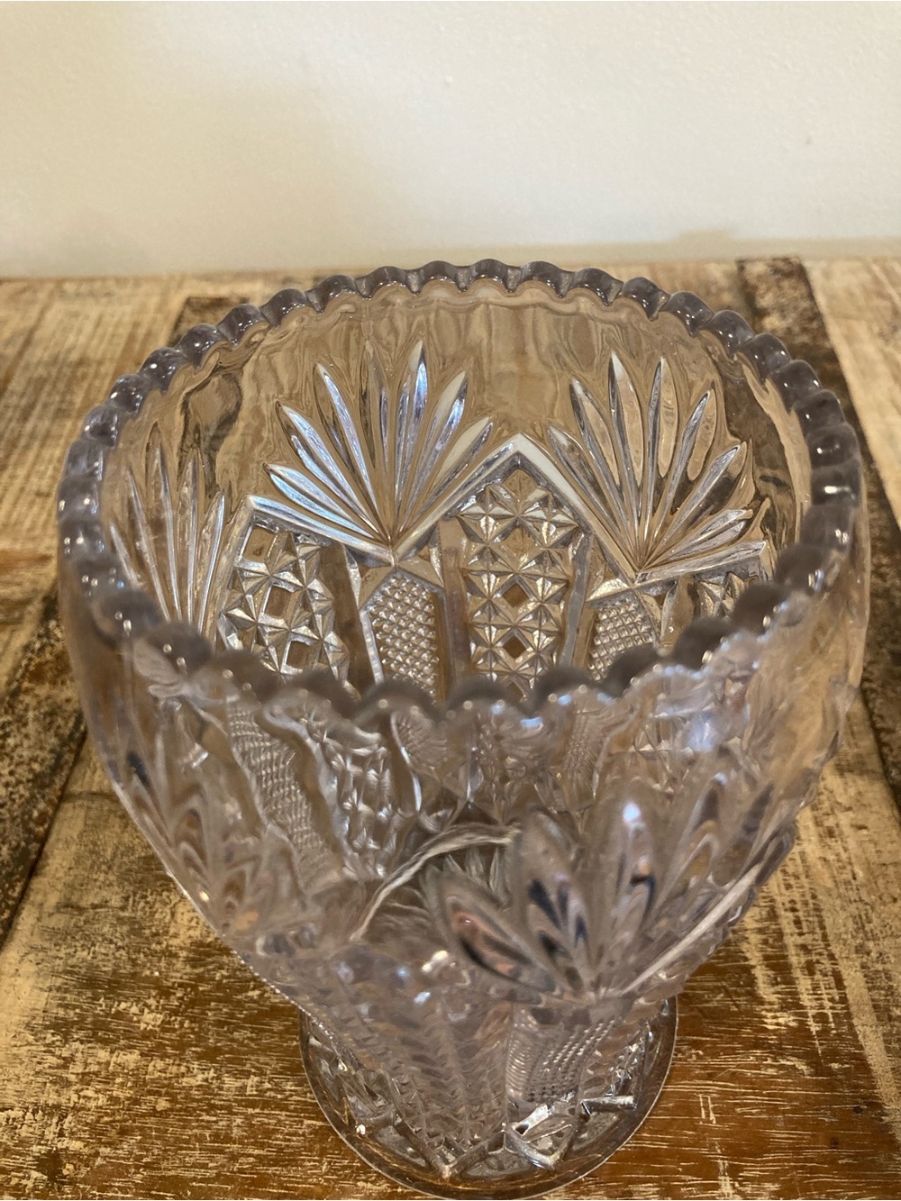 Pressed Glass U.S. Glass Co Panama Celery Server / Spooner - Picture 9 of 15